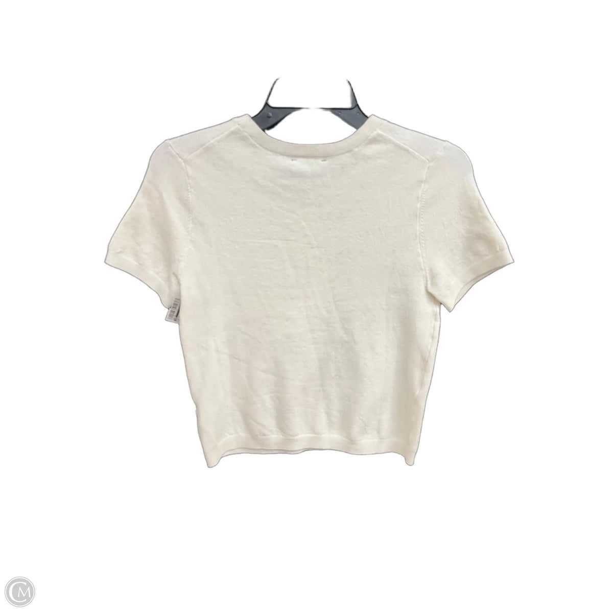 Top Short Sleeve By Gap In Cream, Size: M