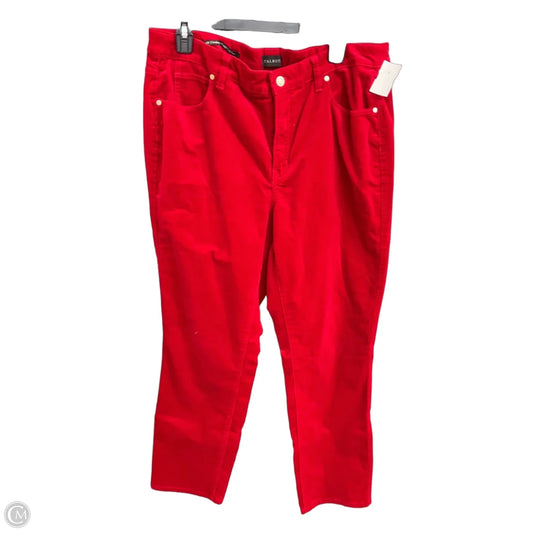 Pants Corduroy By Talbots In Red, Size: 14