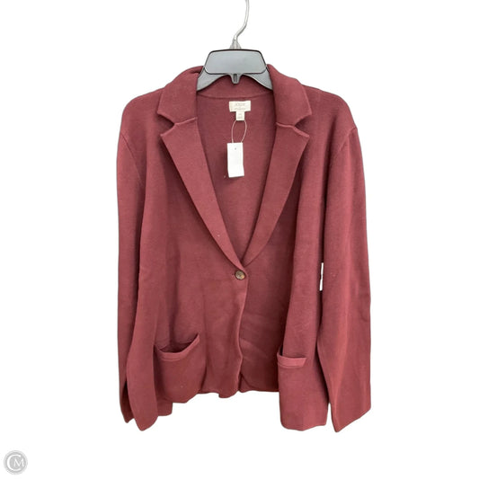 Cardigan By J. Crew In Maroon, Size: 2x