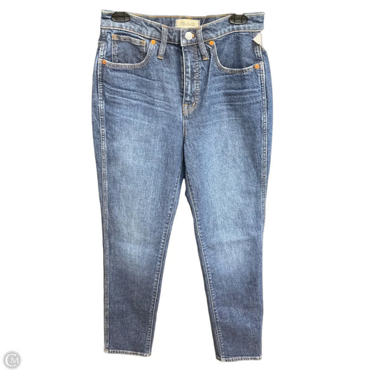 Jeans Straight By Madewell In Blue Denim, Size: 6