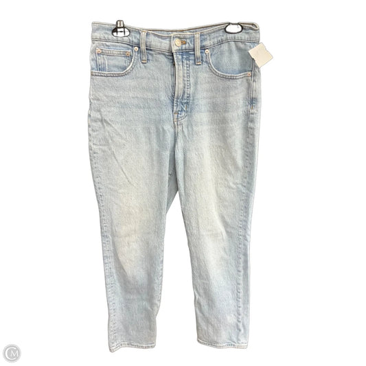 Jeans Straight By Madewell In Blue Denim, Size: 6