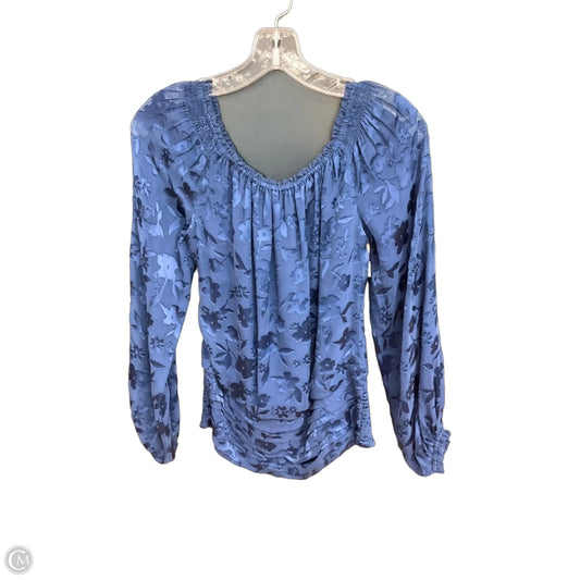 Top Long Sleeve By White House Black Market In Navy, Size: Xs