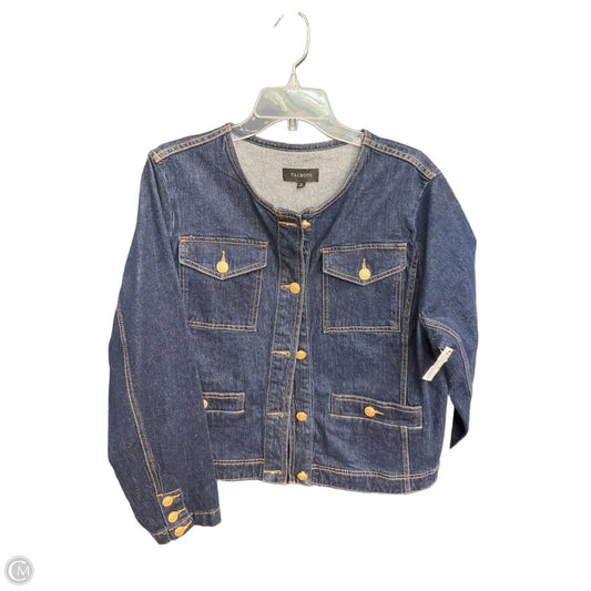 Jacket Denim By Talbots In Blue Denim, Size: Xl