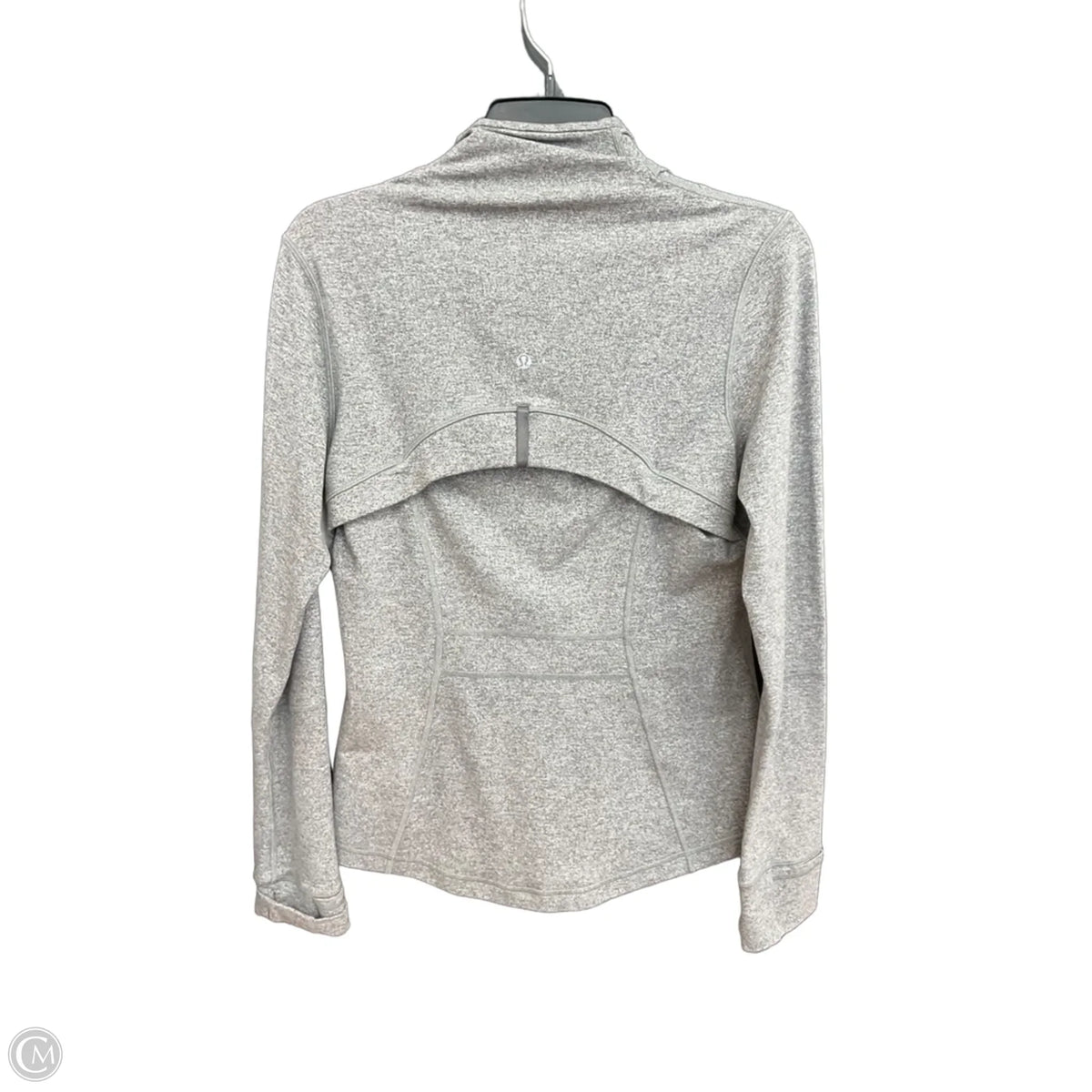 Athletic Jacket By Lululemon In Grey, Size: M