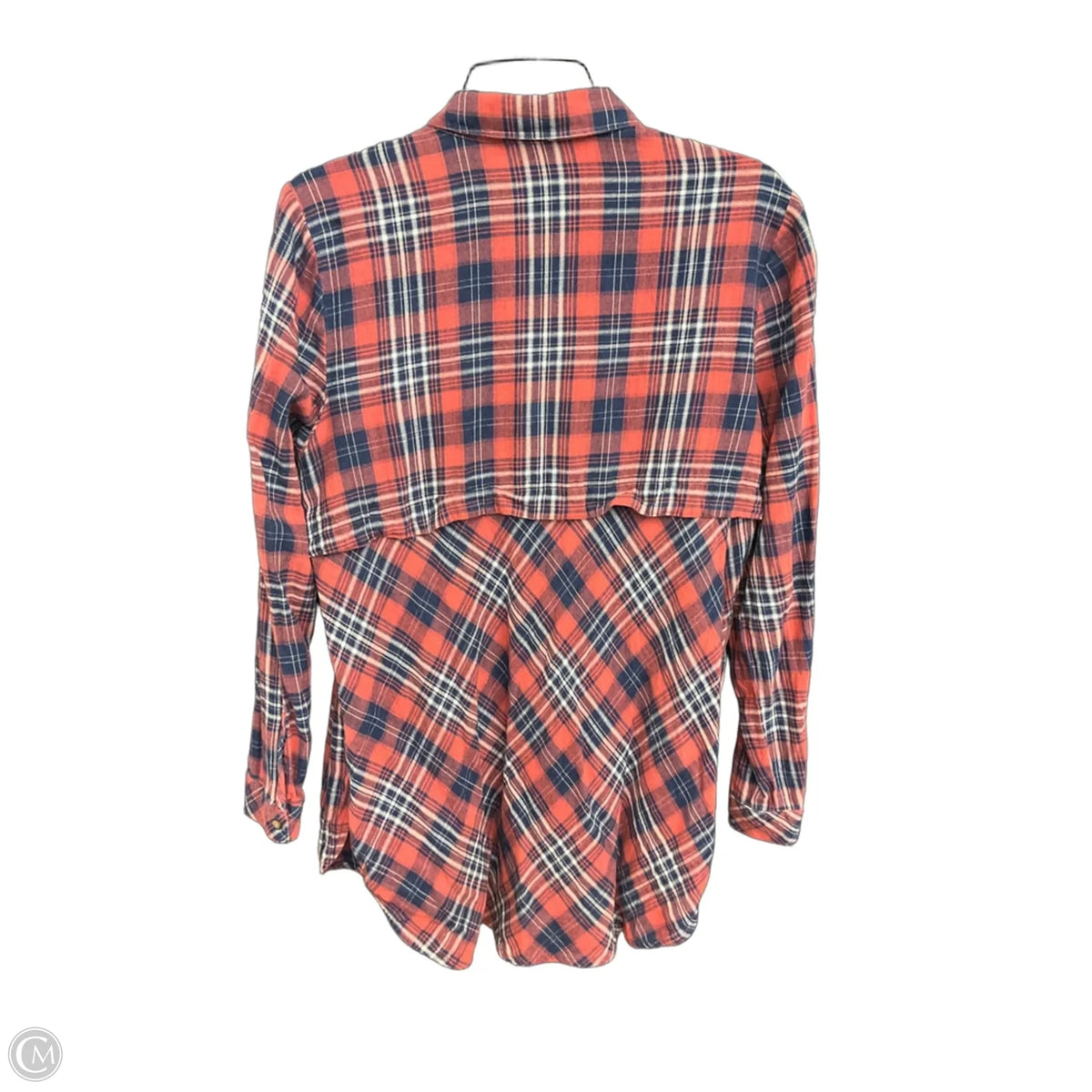 Blouse Long Sleeve By J. Jill In Plaid Pattern, Size: M