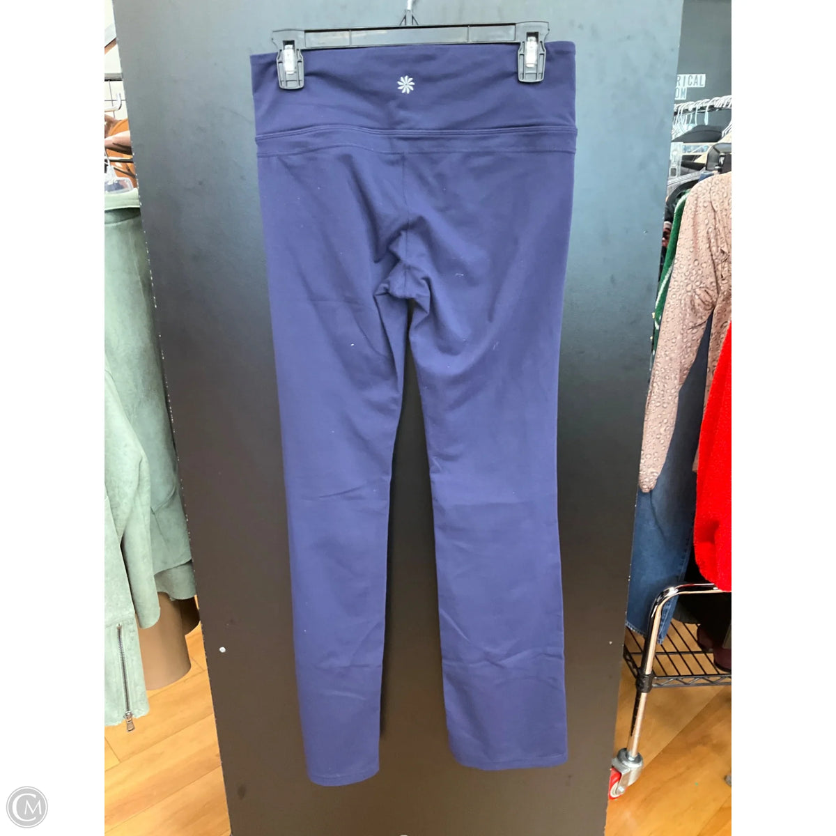 Athletic Leggings By Athleta In Navy, Size: M