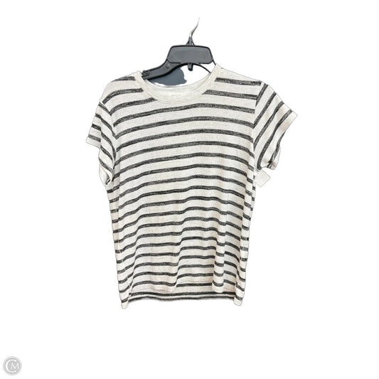 Top Short Sleeve By Rag And Bone In Striped Pattern, Size: S