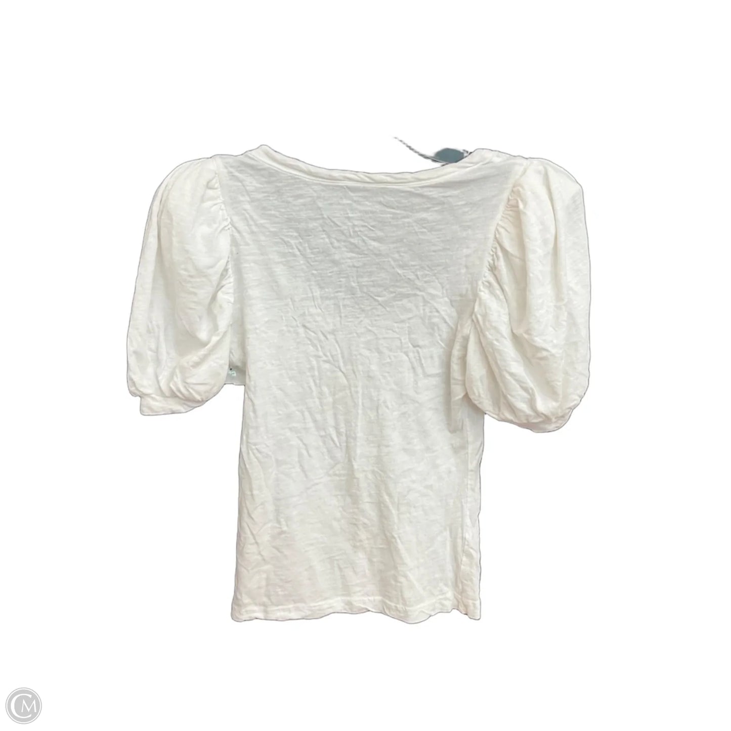 Top Short Sleeve By Anthropologie In White, Size: Xxs