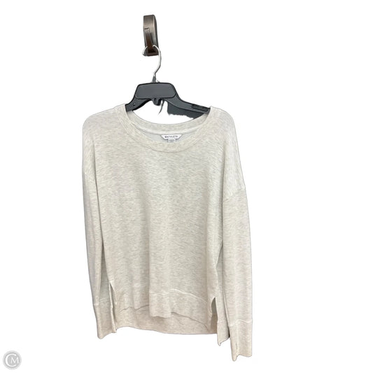 Athletic Top Long Sleeve Collar By Athleta In Grey, Size: M