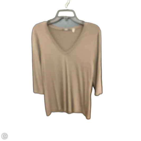 Top Long Sleeve By Tahari In Grey, Size: L