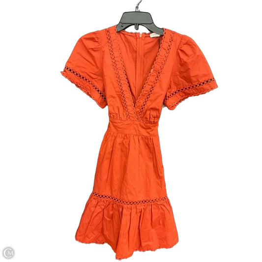 Dress Casual Midi By Clothes Mentor In Orange, Size: Xs
