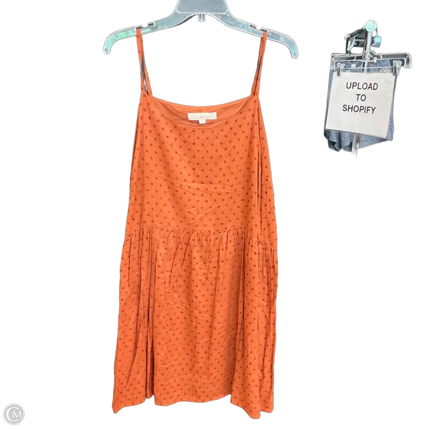 Dress Casual Midi By Loft In Orange, Size: L