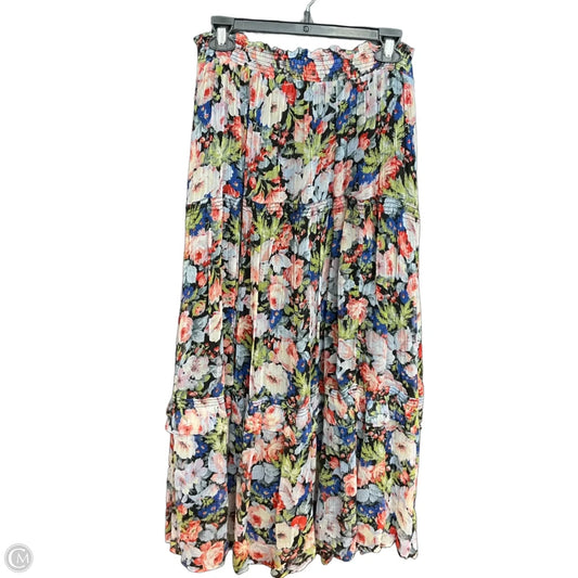 Skirt Maxi By Anthropologie In Floral Print, Size: S