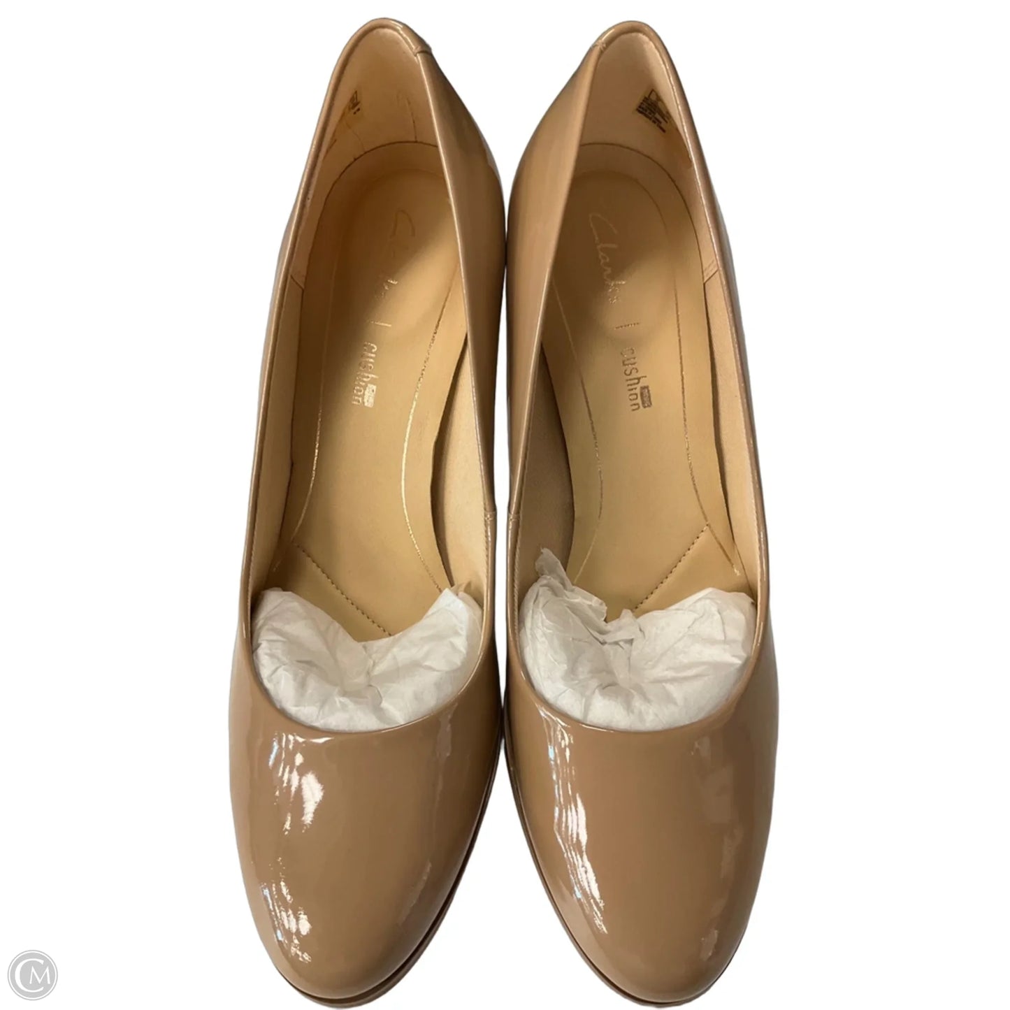 Shoes Heels Block By Clarks In Tan, Size: 8.5