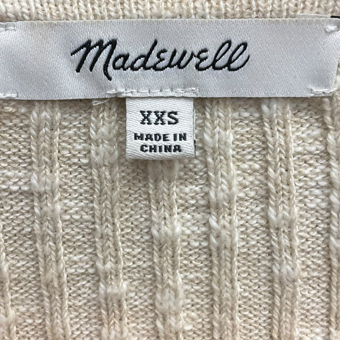 Cardigan By Madewell In Cream, Size: Xxs