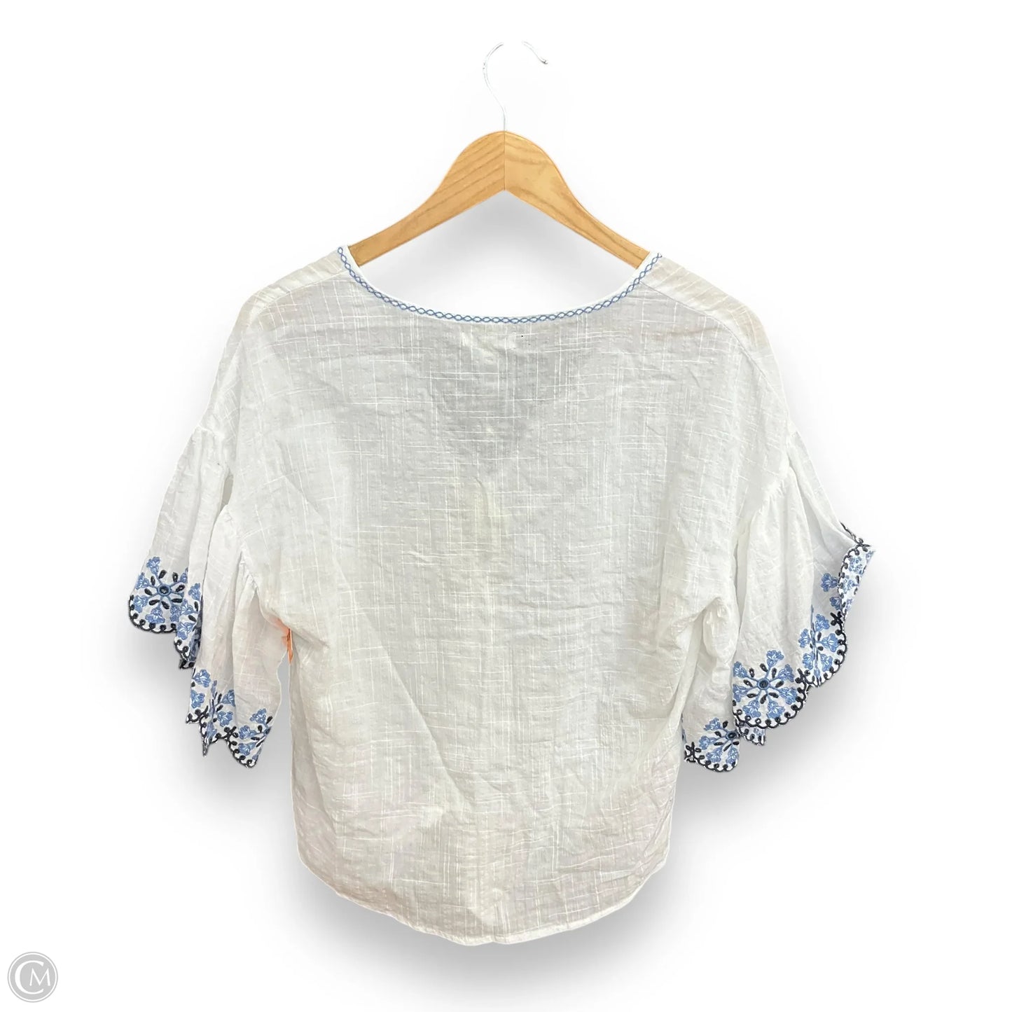 Top Short Sleeve By Max Studio In White, Size: Xs