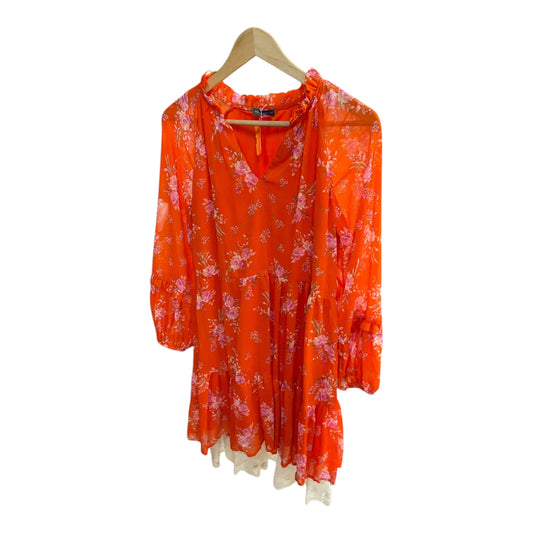 Dress Casual Midi By Vince Camuto In Orange, Size: S