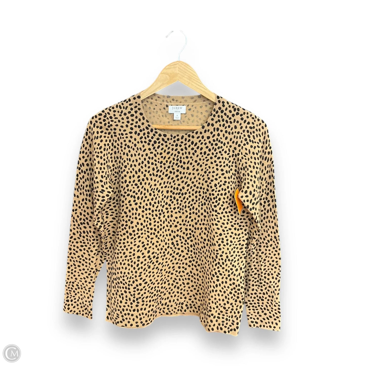 Top Long Sleeve Basic By J. Crew In Animal Print, Size: S