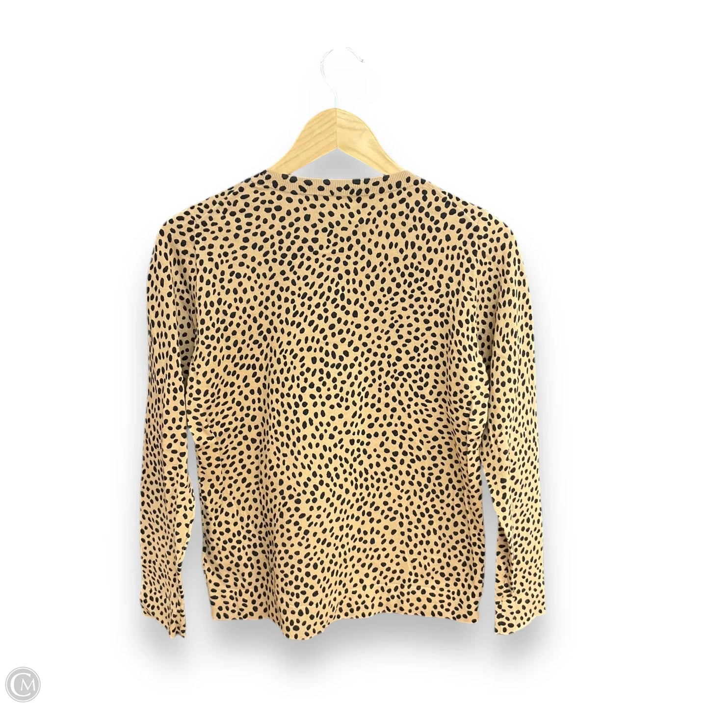 Top Long Sleeve Basic By J. Crew In Animal Print, Size: S