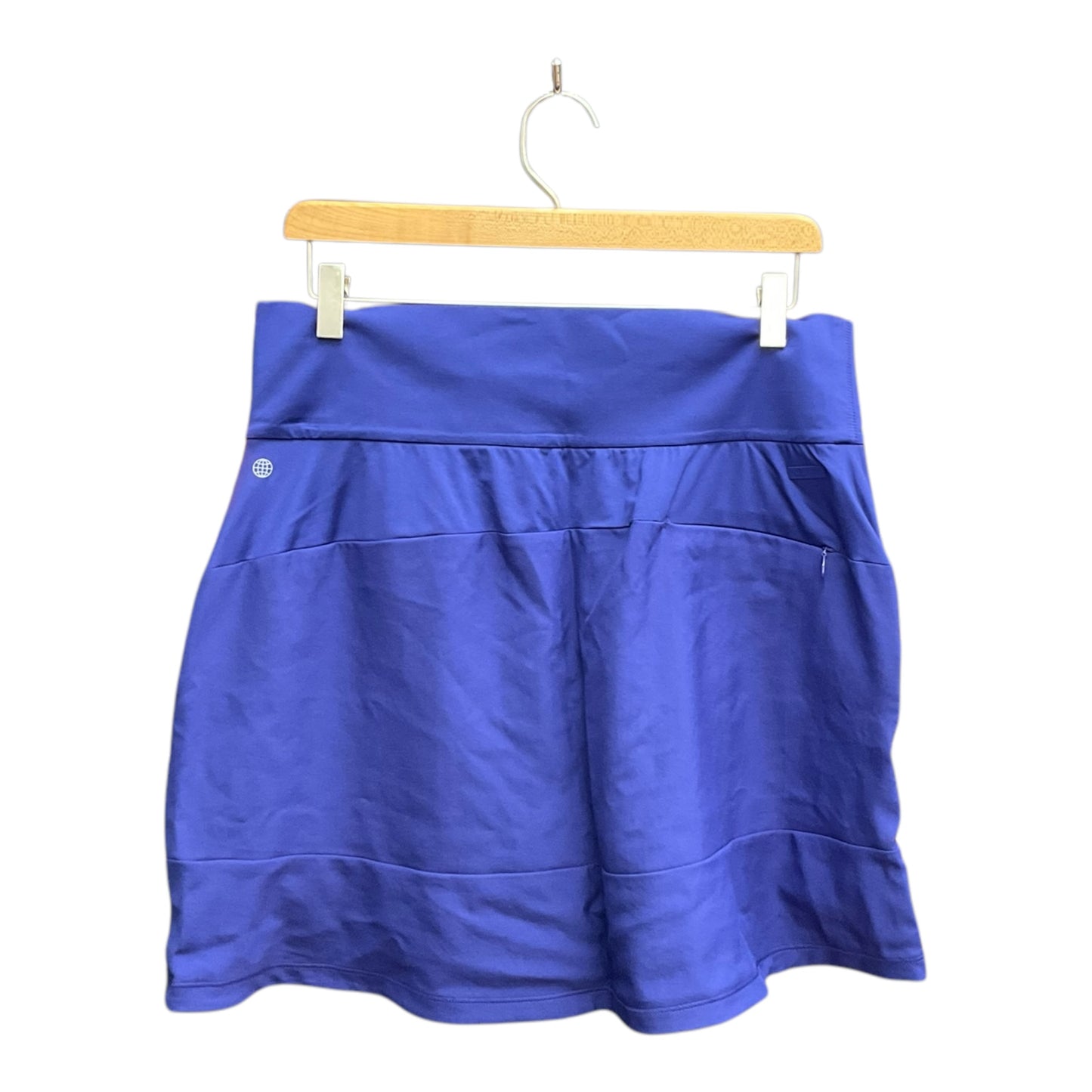 Athletic Skort By Adidas In Blue, Size: L