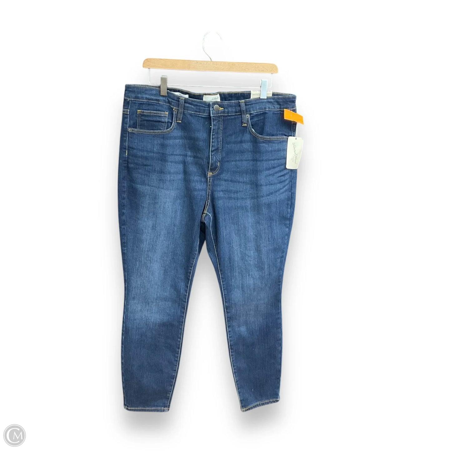 Jeans Straight By Universal Thread In Blue Denim, Size: 16