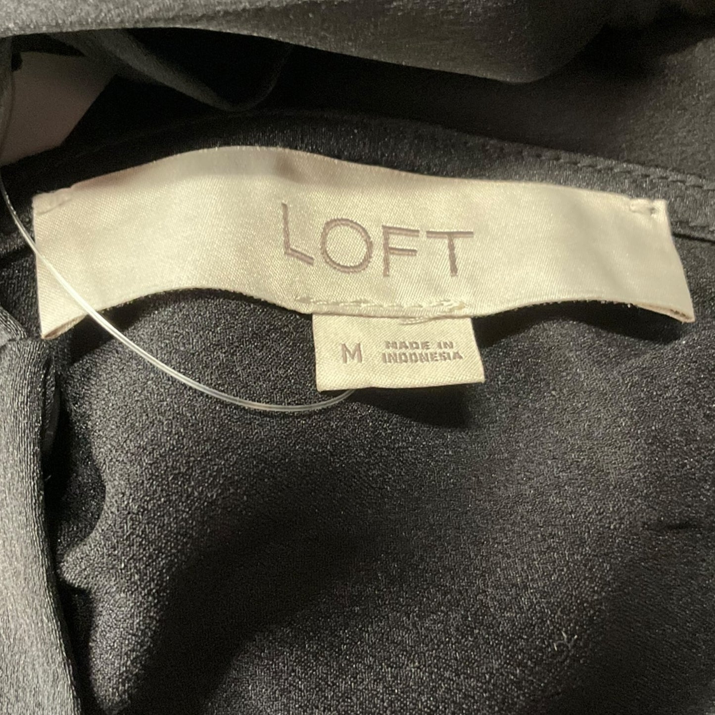 Top Sleeveless By Loft In Black, Size: M