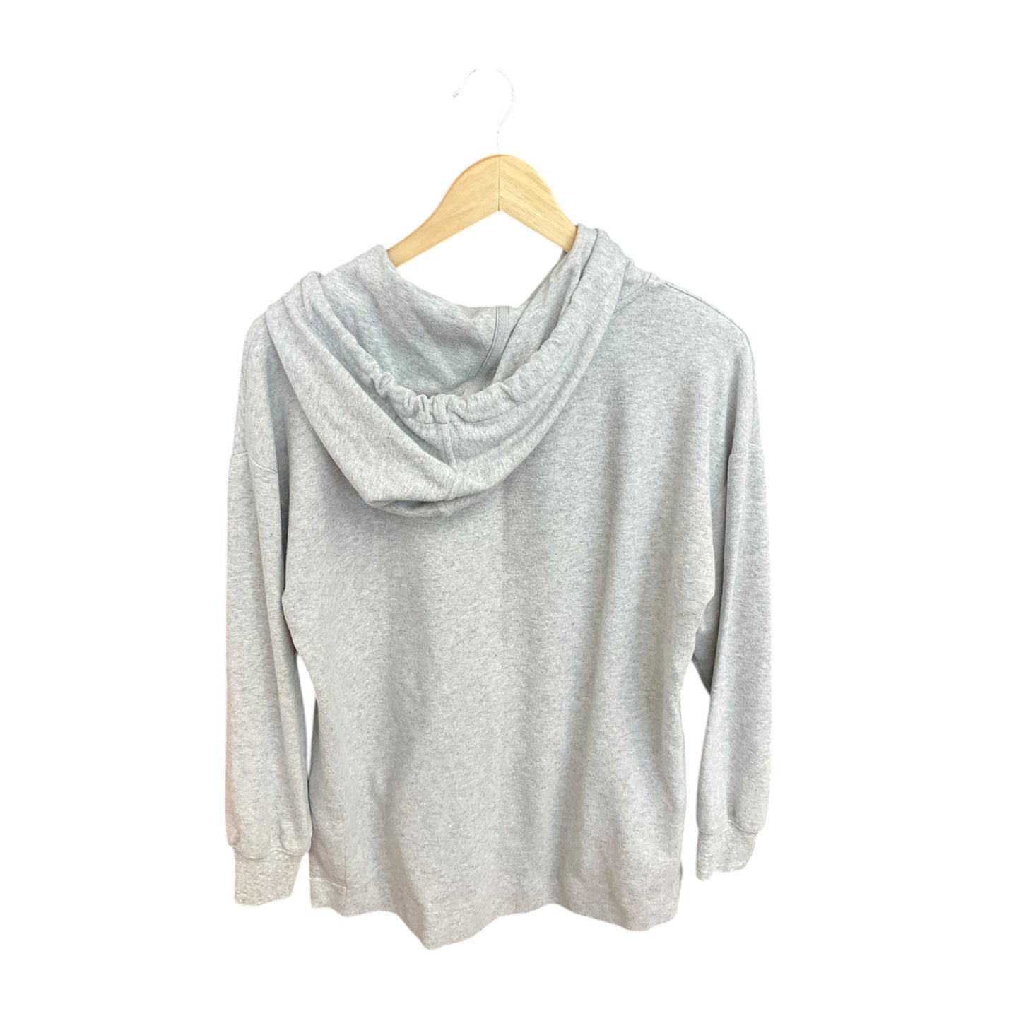 Sweatshirt Hoodie By Lou And Grey In Grey, Size: M