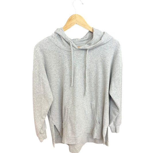 Sweatshirt Hoodie By Lou And Grey In Grey, Size: M