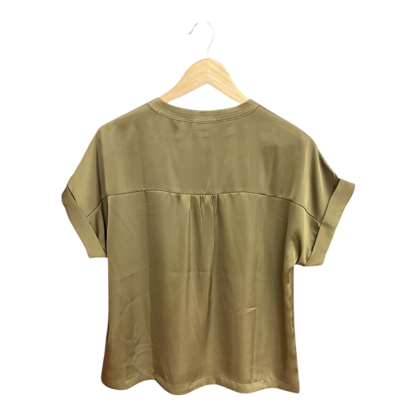 Top Short Sleeve By Evereve In Green, Size: M