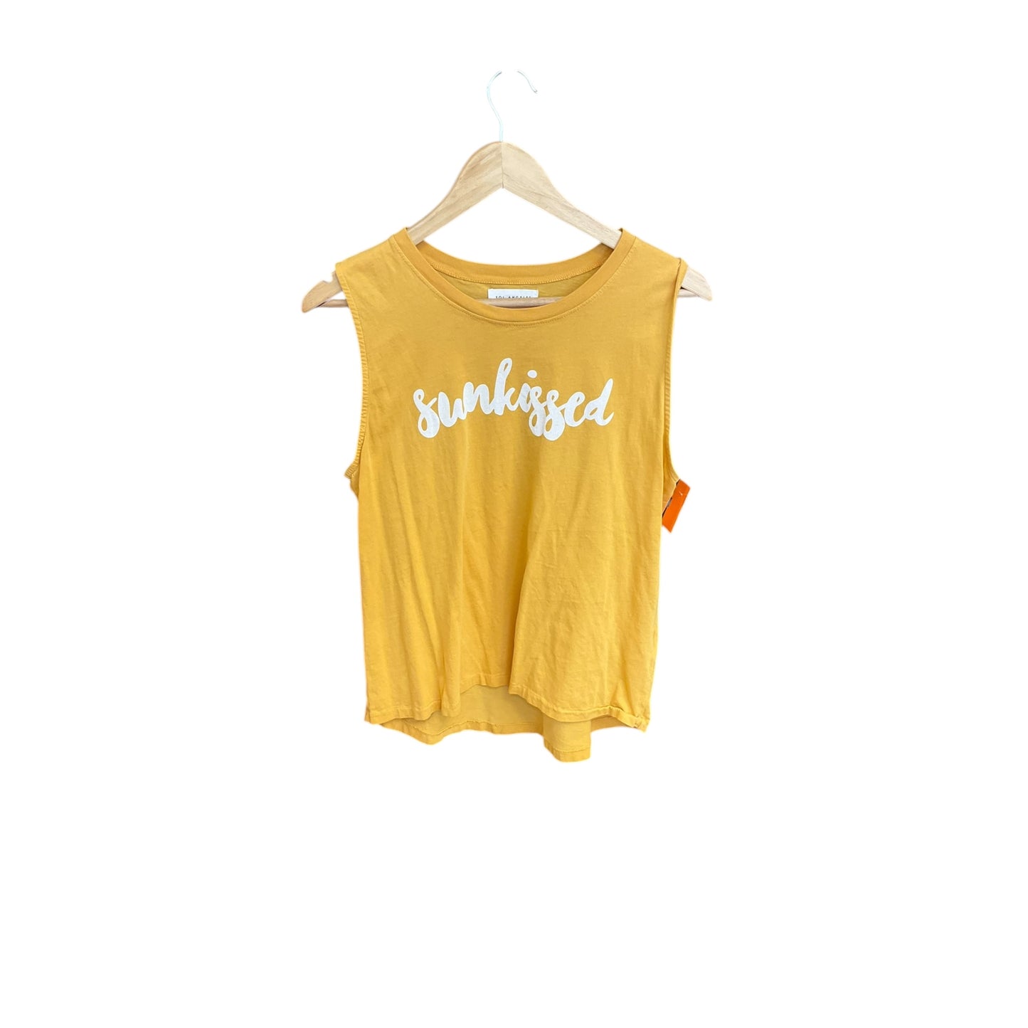 Top Sleeveless Basic By Sol Angeles In Yellow, Size: M