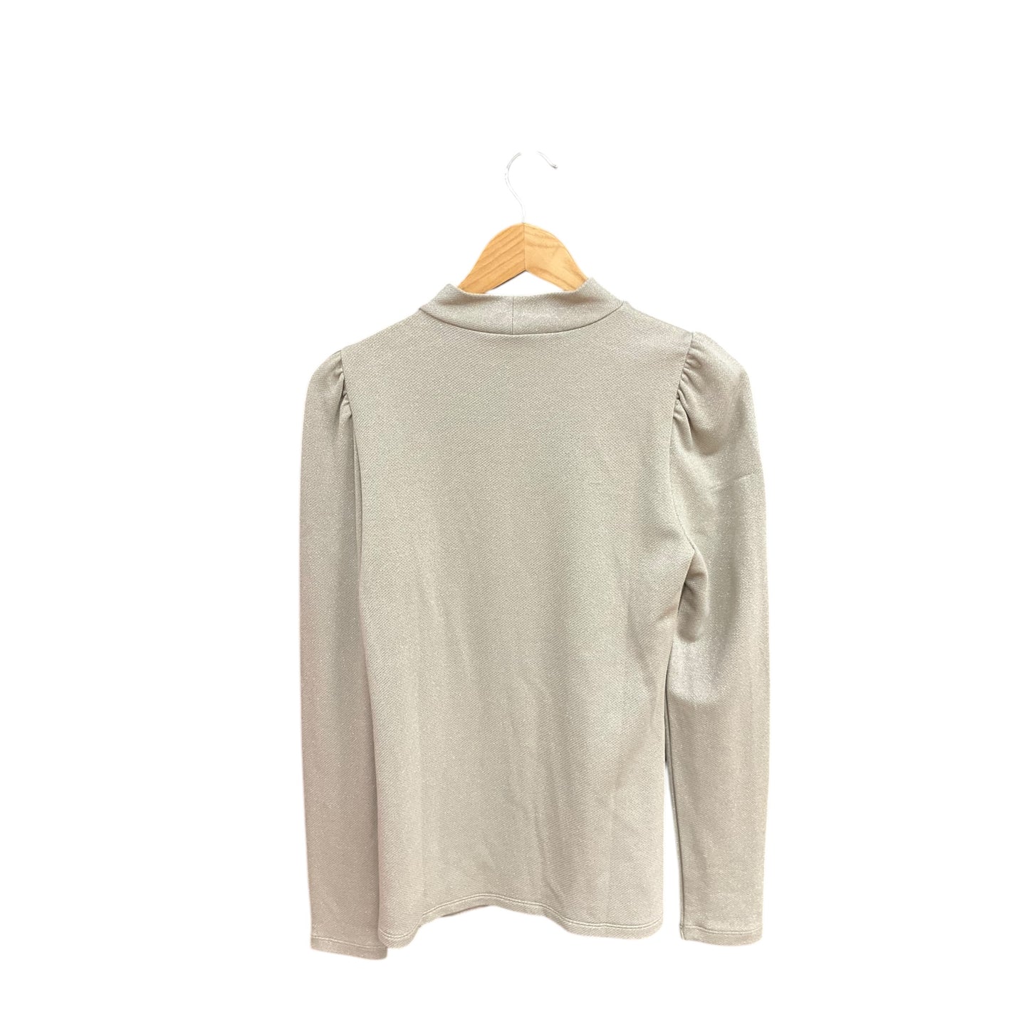 Top Long Sleeve By Loft In Silver, Size: S