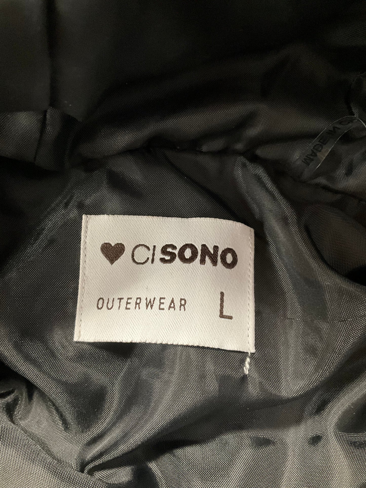 Vest Puffer & Quilted By Ci Sono In Black, Size: L