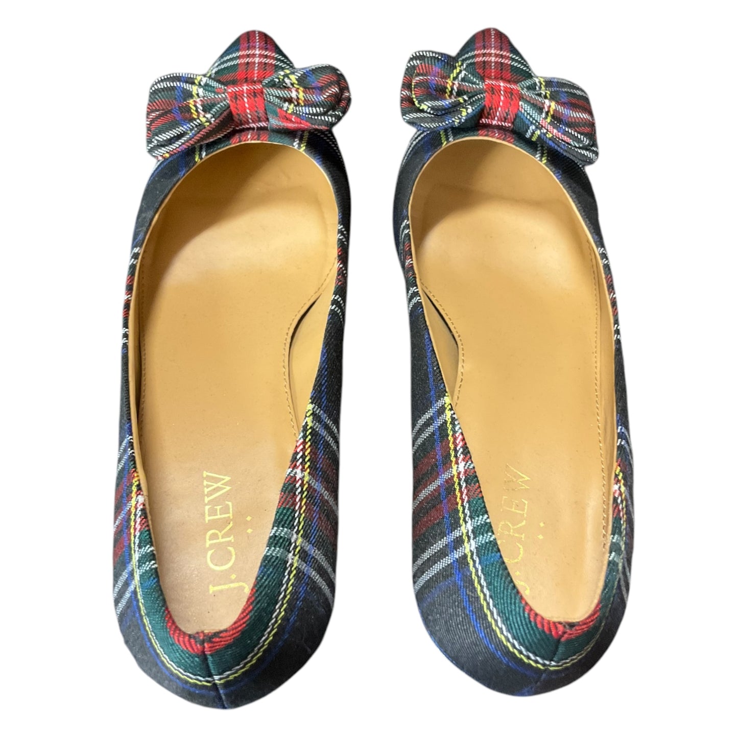 Shoes Heels Kitten By J. Crew In Plaid Pattern, Size: 8.5