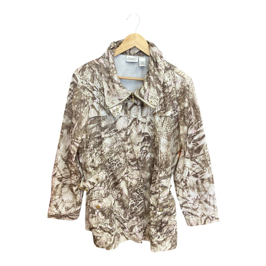 Jacket Other By Zenergy By Chicos In Camouflage Print, Size: Xl