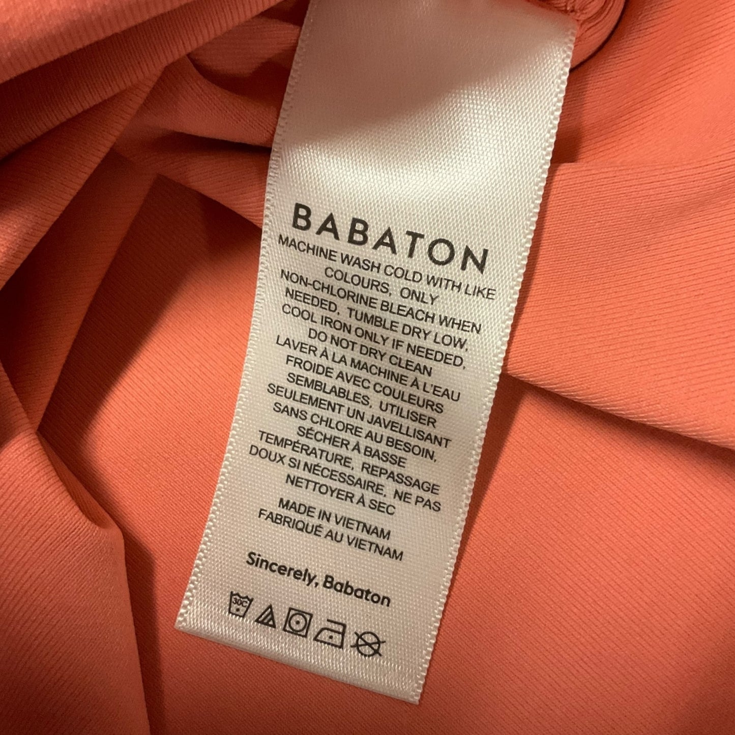 Top Sleeveless By Babaton In Orange, Size: Xs