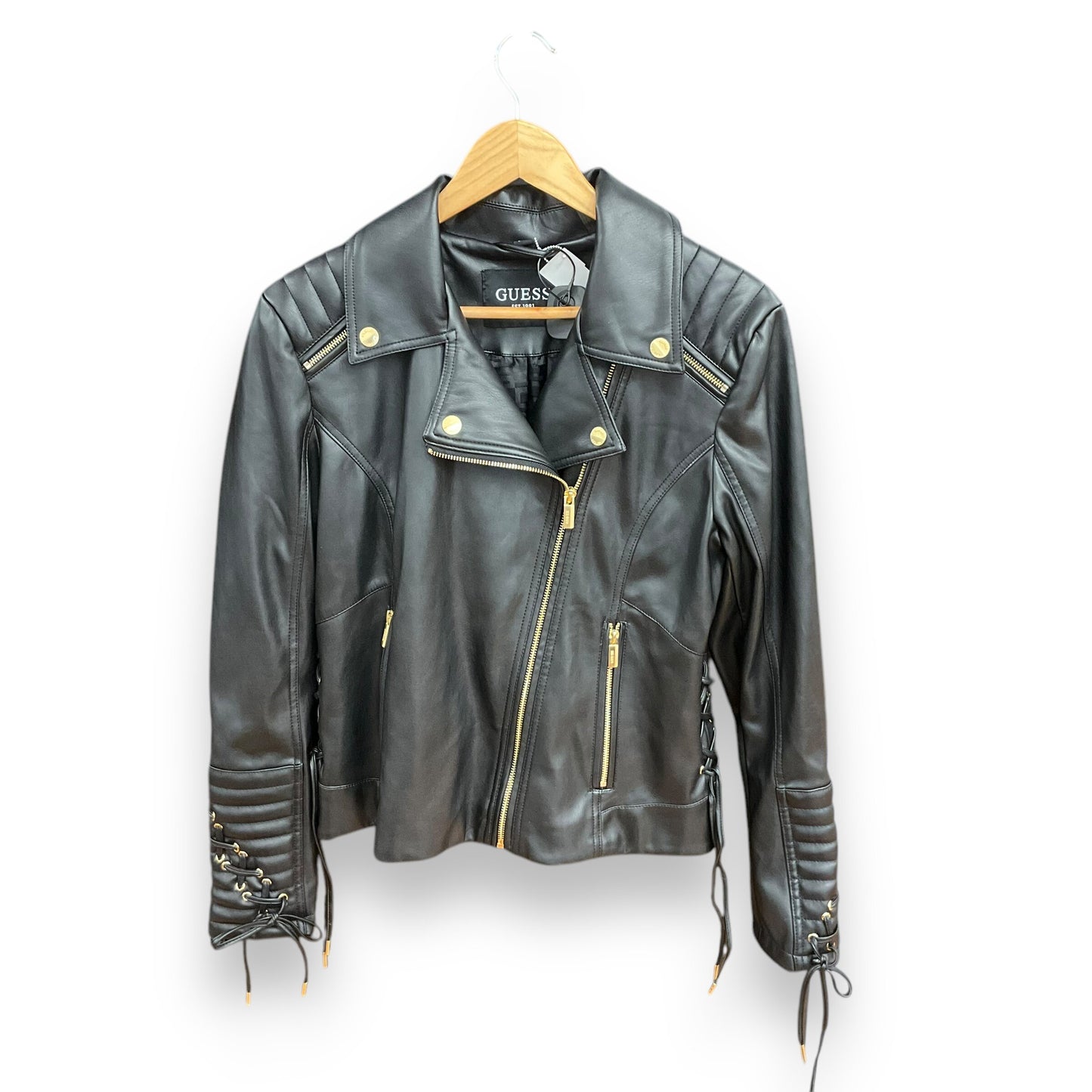 Jacket Moto Leather By Guess  Size: L