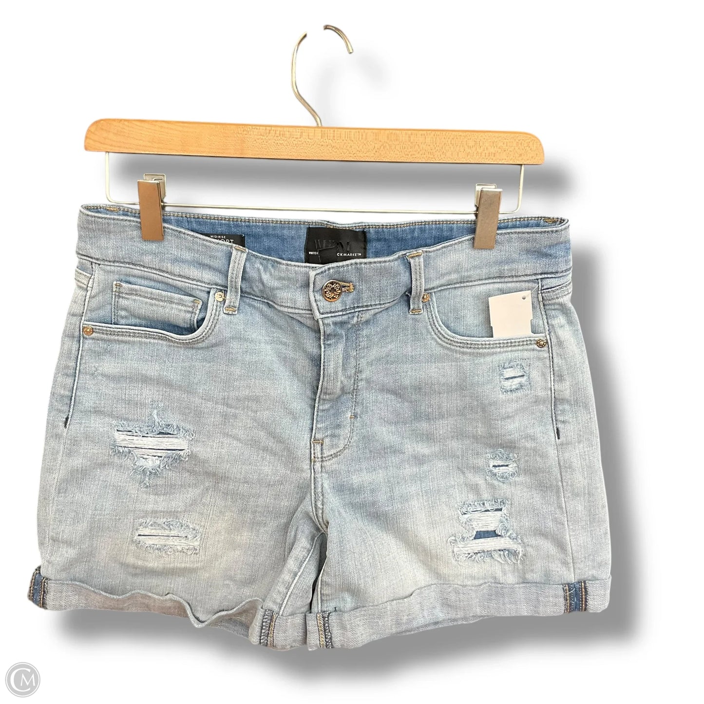 Shorts By White House Black Market In Blue Denim, Size: 8