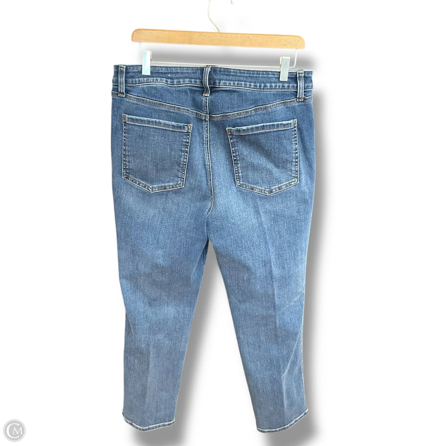 Jeans Straight By Chicos In Blue Denim, Size: 12