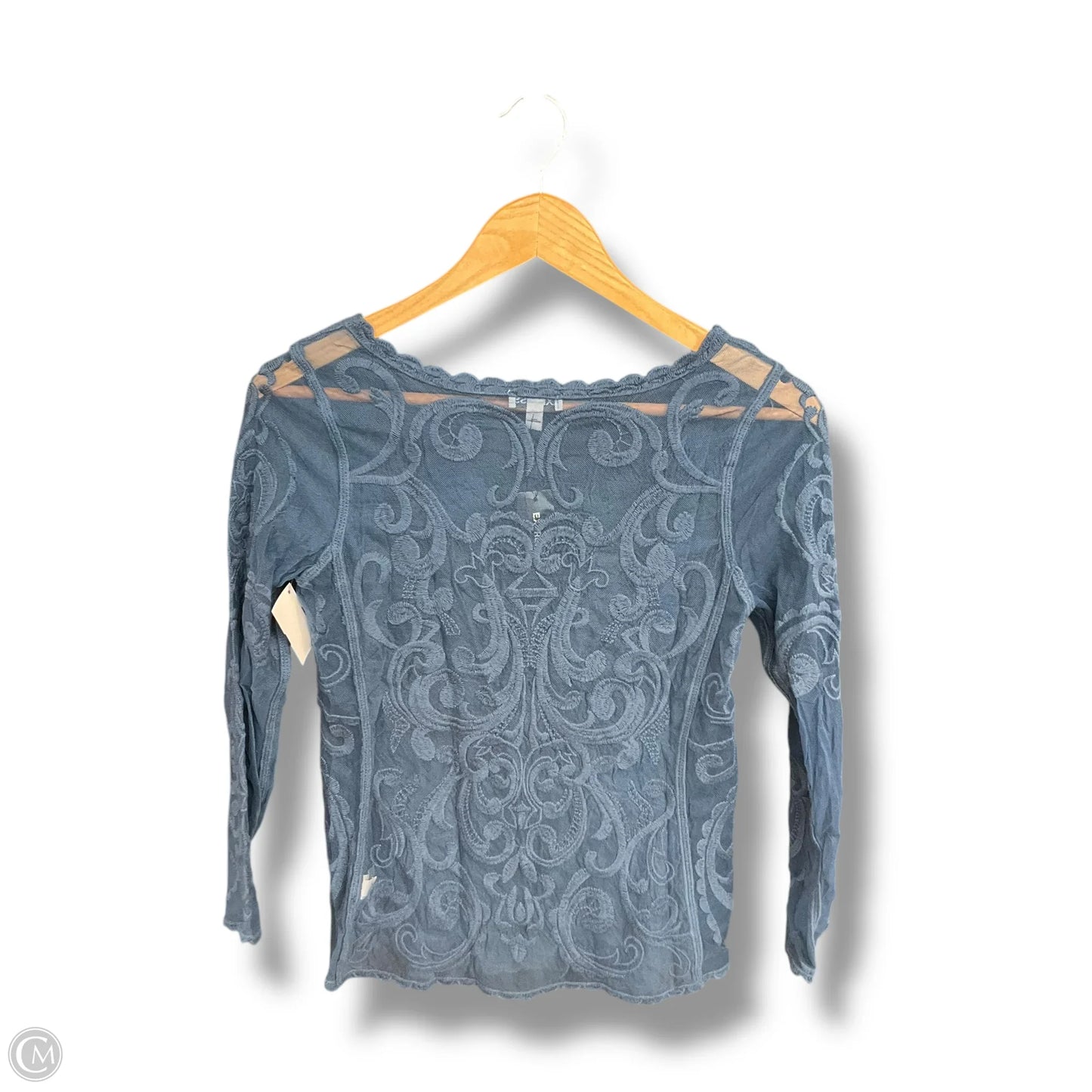 Top Long Sleeve By Express In Blue, Size: Xs