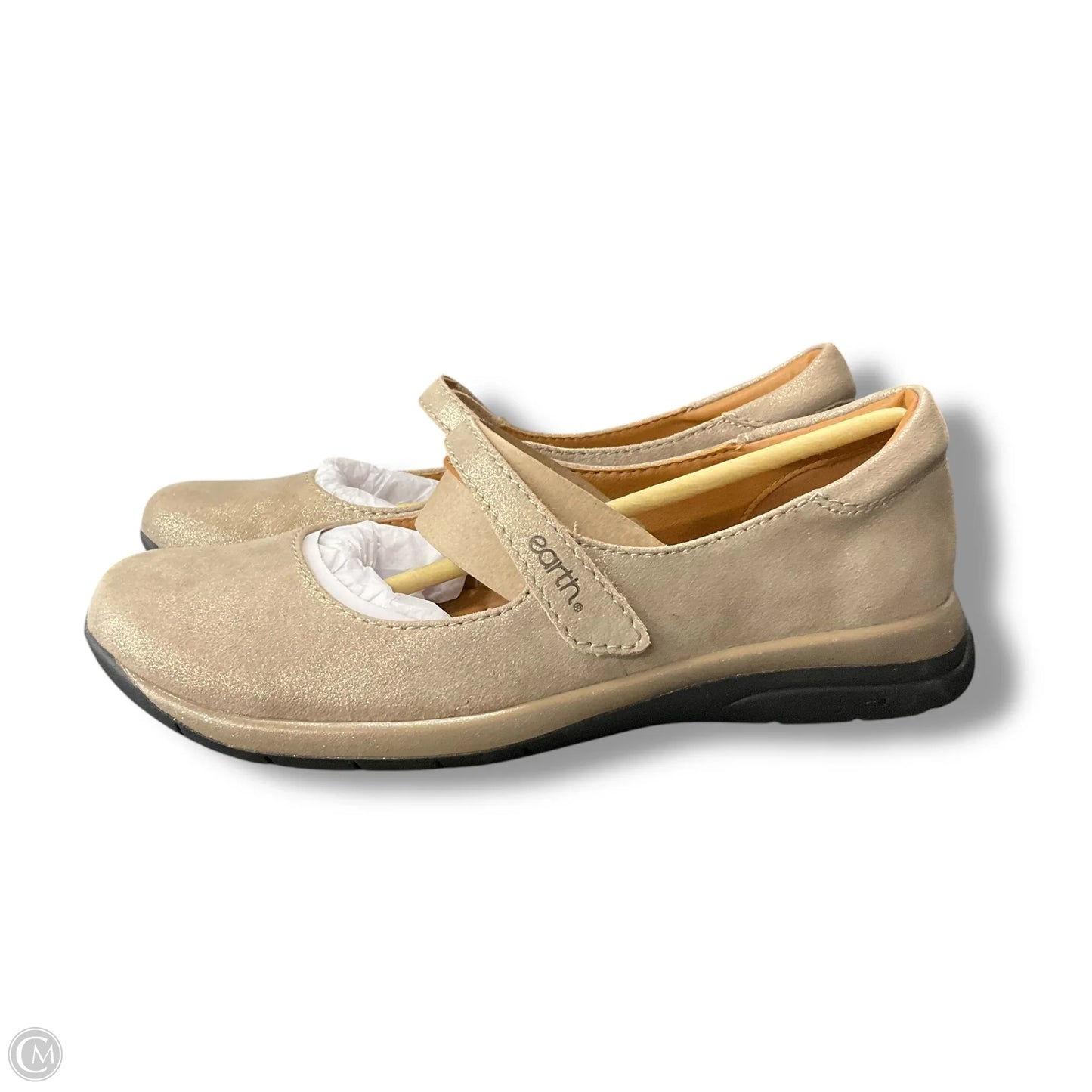 Shoes Flats By Earth In Gold, Size: 8