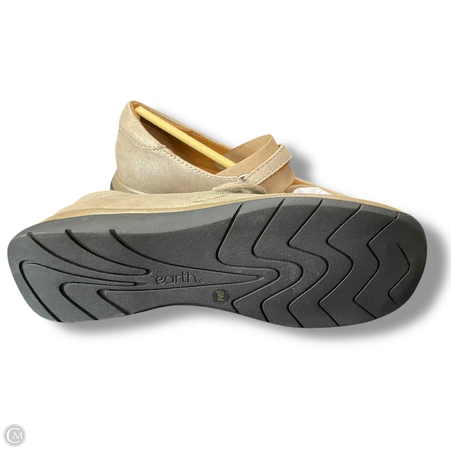 Shoes Flats By Earth In Gold, Size: 8