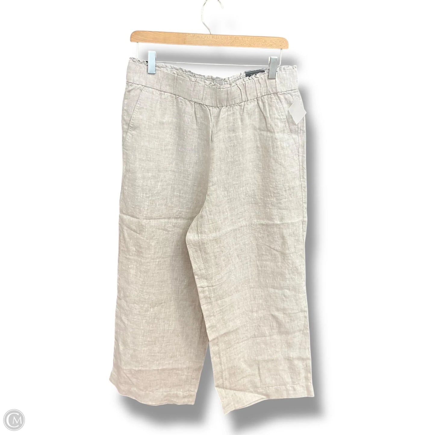 Pants Linen By Talbots In Taupe, Size: M