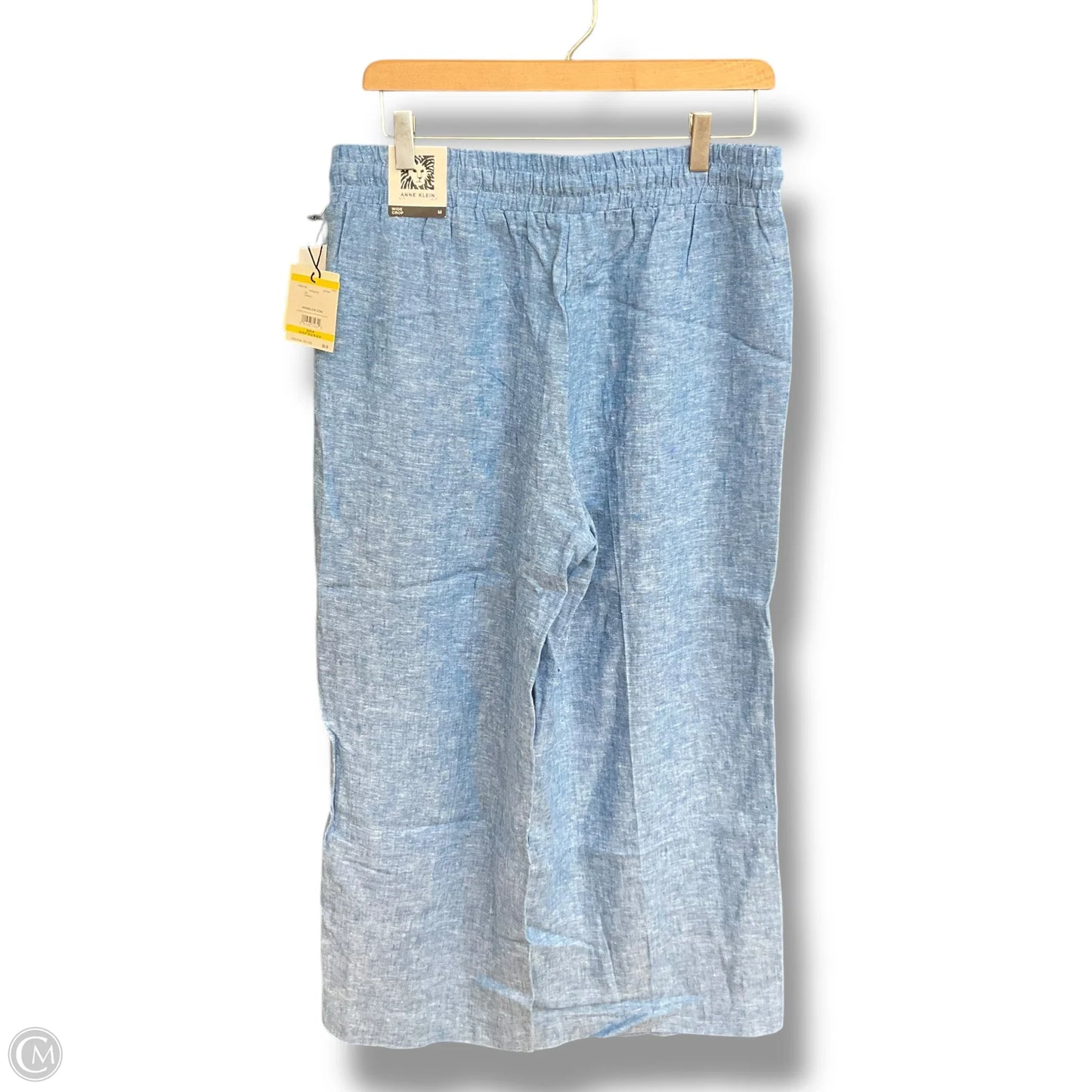 Pants Linen By Anne Klein In Blue, Size: M