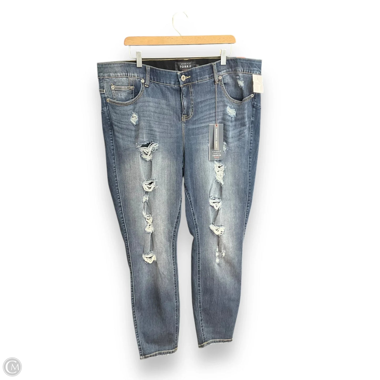 Jeans Skinny By Torrid In Blue Denim, Size: 22