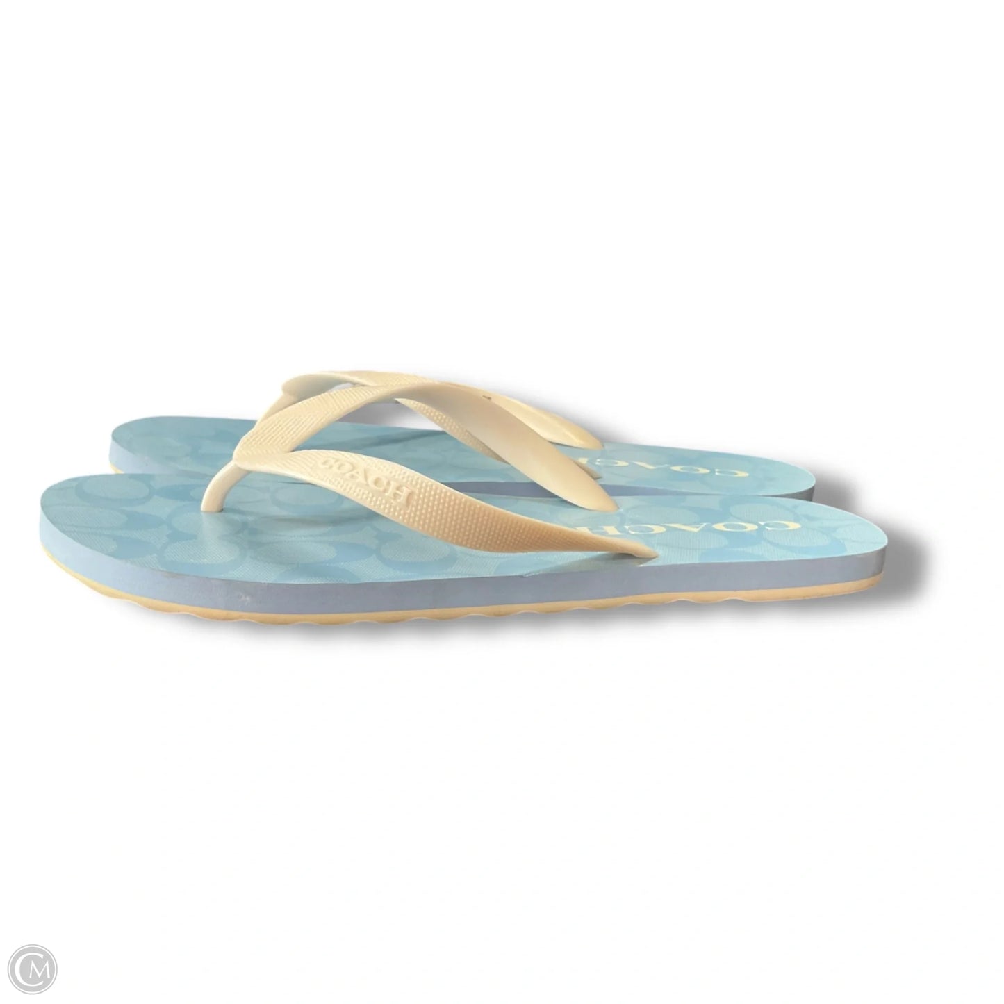 Sandals Designer By Coach In Blue, Size: 10