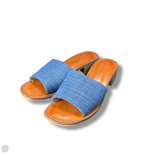 Sandals Flats By Lucky Brand In Blue, Size: 6
