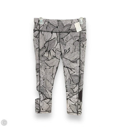 Athletic Leggings Capris By Lululemon In Black & White, Size: 6