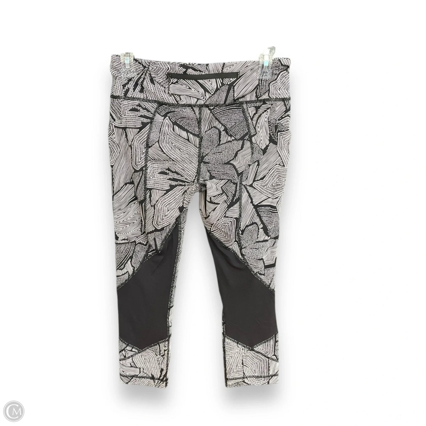 Athletic Leggings Capris By Lululemon In Black & White, Size: 6