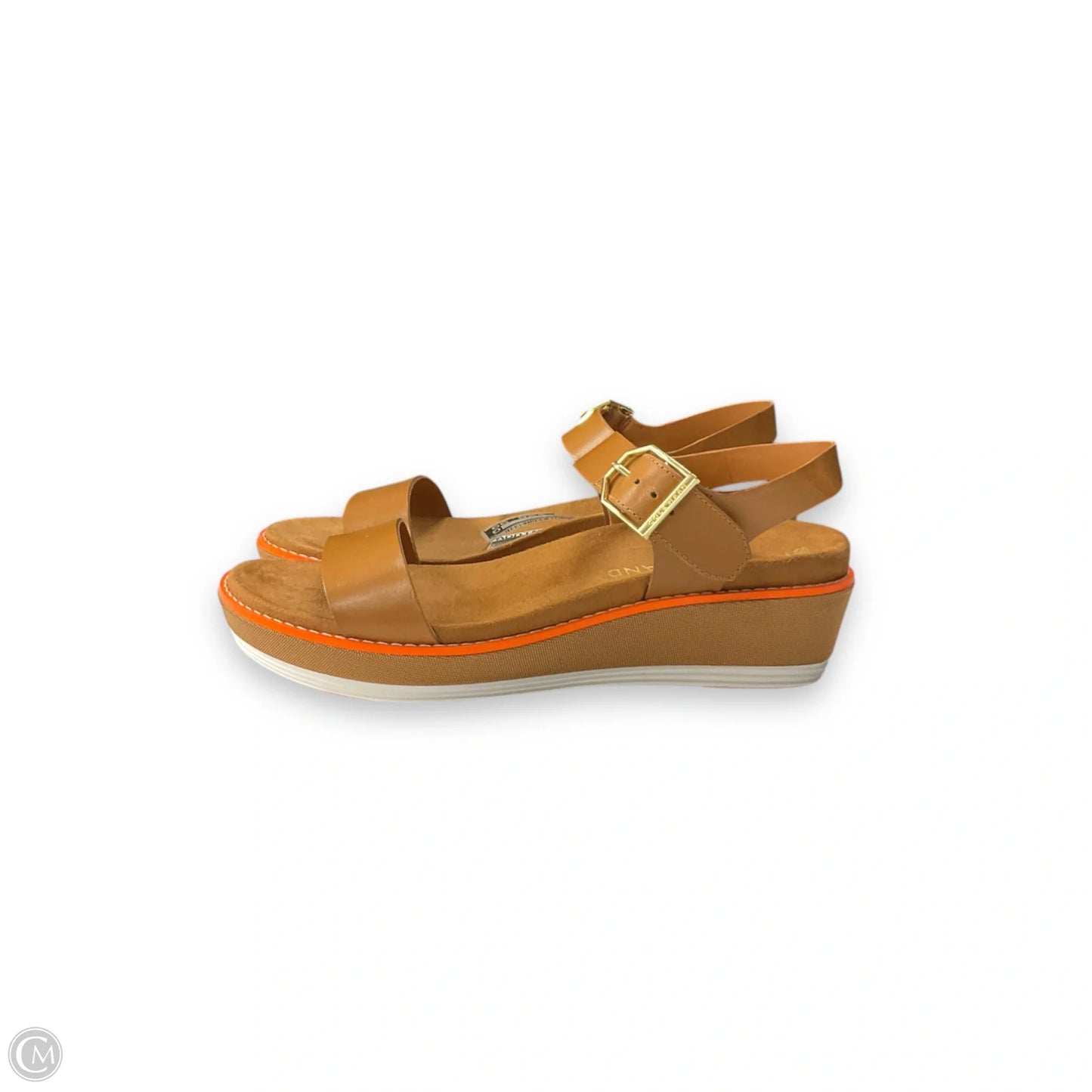 Sandals Heels Wedge By Cole-haan In Brown, Size: 7.5