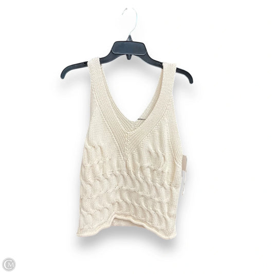 Vest Sweater By Zara In Cream, Size: M